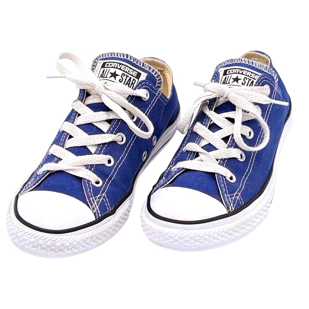 Converse Chuck Taylor All Star Low Top Blue Canvas Youth Shoes 351177F Size‎ 3Y